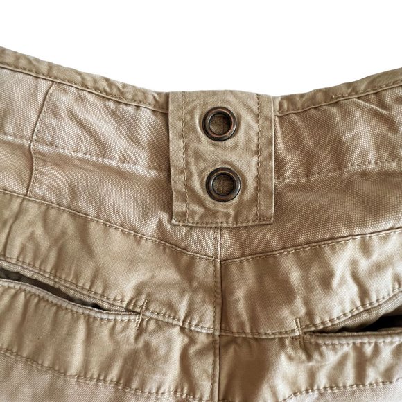 Vintage Timberland Cargo Shorts Size 34 Military Workwear Utility Golden Tan - Picture 10 of 12